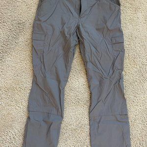 Women's Duluth Trading Company Dry on the Fly Bootcut Cargo Pants- Gray- Size 10